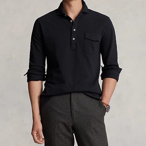 ๐ 2X HOST PICK ๐ Ralph Lauren Men's Classic Fit 4 buttons Mesh Polo Shirt - Picture 4 of 15